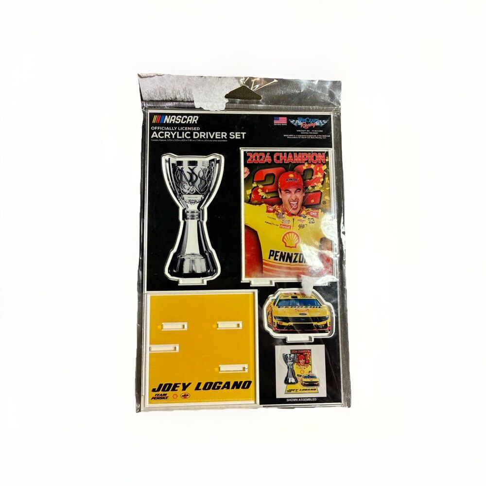 Joey Logano 18 22 24‎ NASCAR Cup Series 3X Champion Acrylic Driver Set